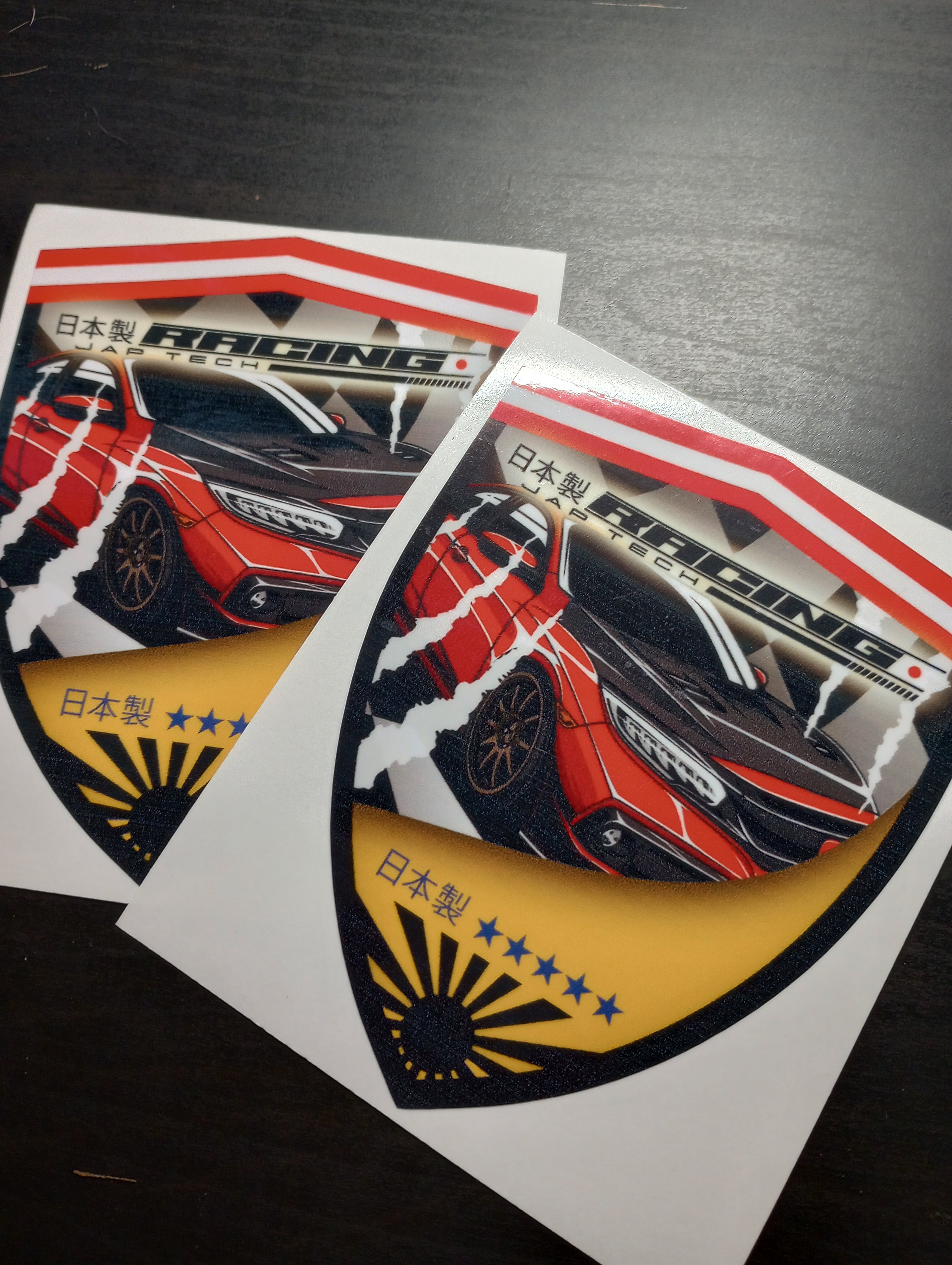 Fiat Honda Civic Typr R RACING side door emblem decal sticker – Octo ...