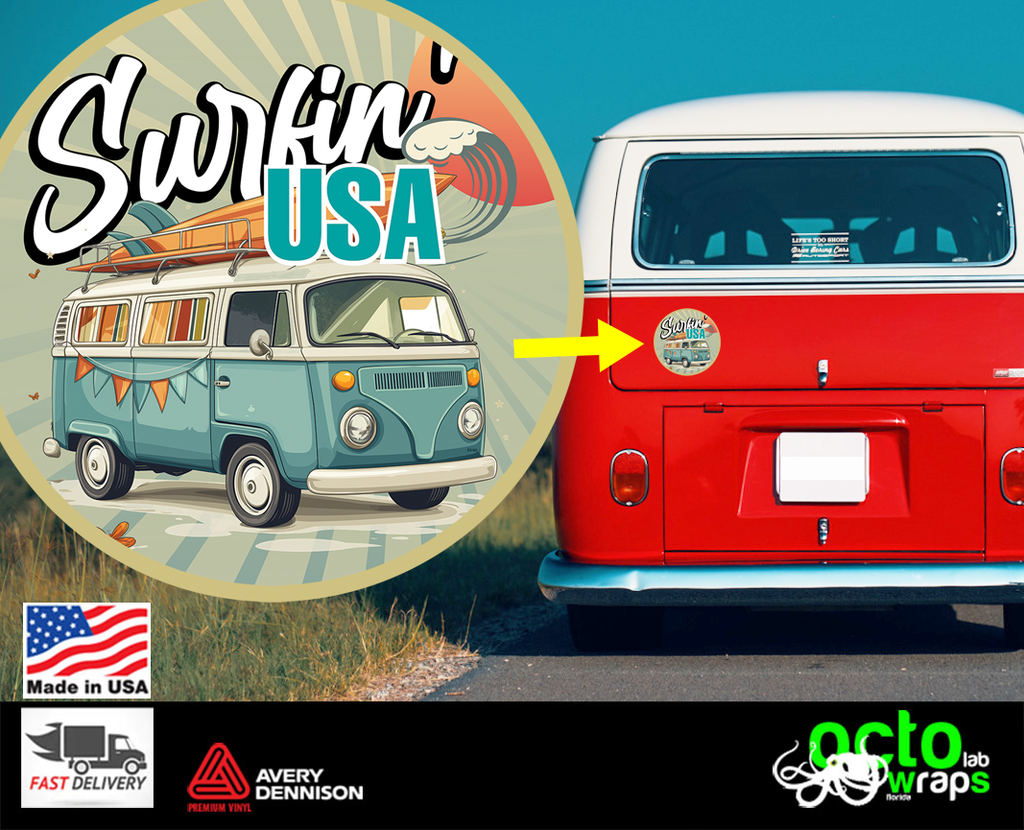 VW KOMBI BUS T1 T2 Surfin'USA
