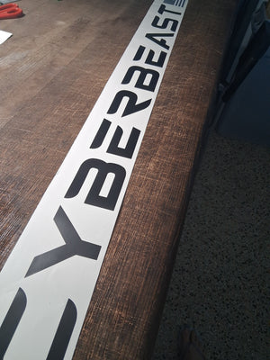 CYBERTRUCK CyberBeast back decal