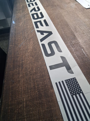 CYBERTRUCK CyberBeast back decal