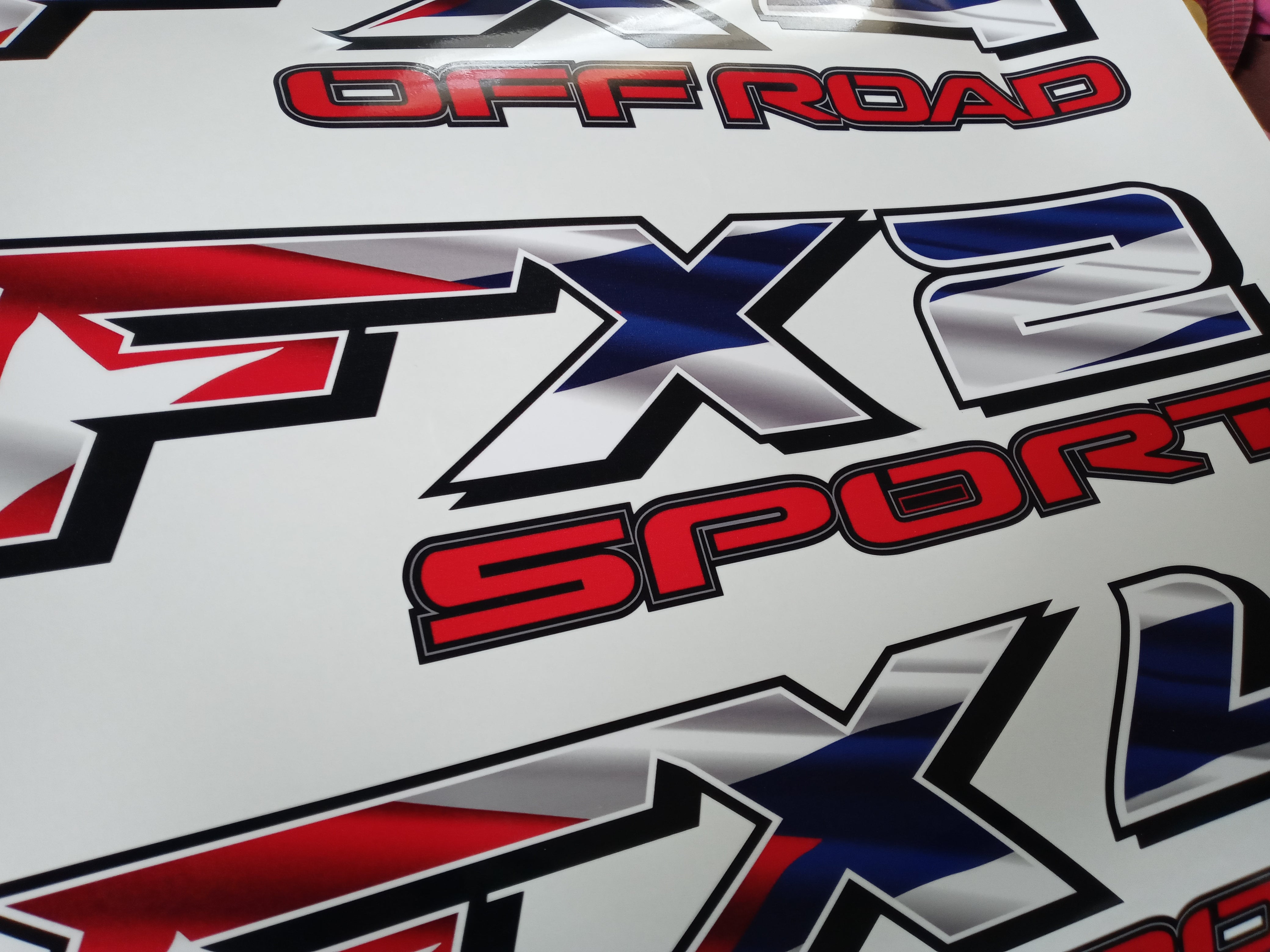2x) Ford F150 F250 F350 FX4 Off Road Decals Stickers American - Foto 13