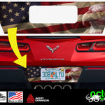 Corvette C7 AMERICAN EAGLE plate spot