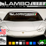 Lamborghini LAMBO LIFE windshield decal sticker