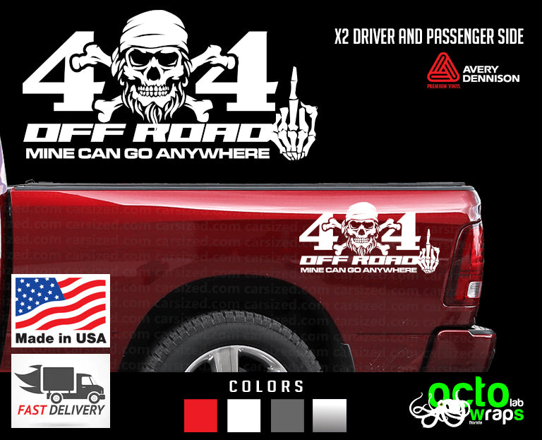 Dodge Ram 4X4 FISHING EDITION 2X sides decal stickers – Octo Lab Stickers
