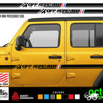 Jeep Wrangler 2 DOORS OFF ROAD LIFE decal sticker