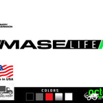 Maserati MASE LIFE windshield decal sticker