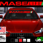 Maserati MASE LIFE windshield decal sticker