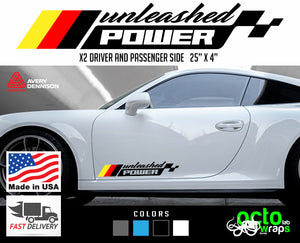 Porsche 911 carrera POWER 2X side rocker stripes decal sticker – Octo Lab  Stickers